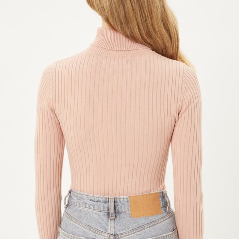 *1 LEFT*  Long Sleeve Body Suit with Turtleneck,  Black - Picture 3 of 5
